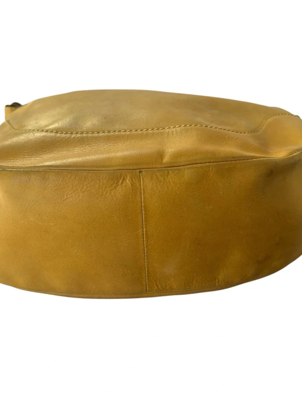 Frye Melissa Yellow Leather Large Hobo Bag